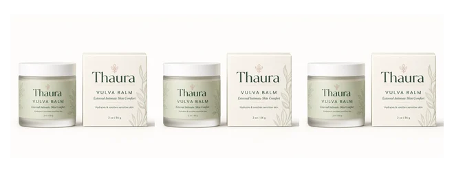 thaura vulva balm three jars